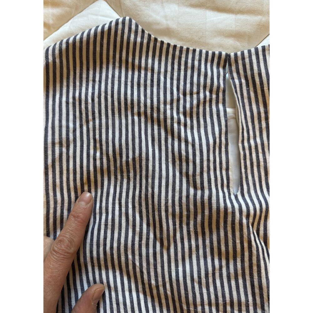 NWT Jenni Kayne Linen Striped Shortsleeve T-Shirt Shift Dress Size S - Picture 6 of 6